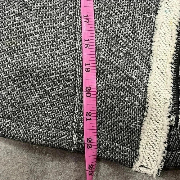 [L]Gap Cotton Knit French Terry Asymmetrical  ZipUp Moto Jacket - Picture 5 of 10